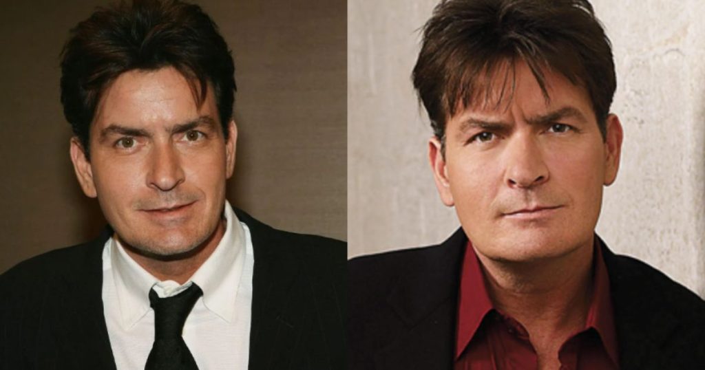 Charlie Sheen smiling at a red carpet event in 2025