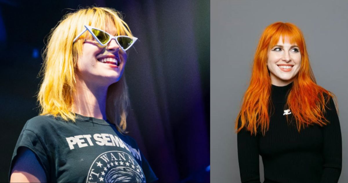 Hayley Williams performing live on stage with colorful lights 2025