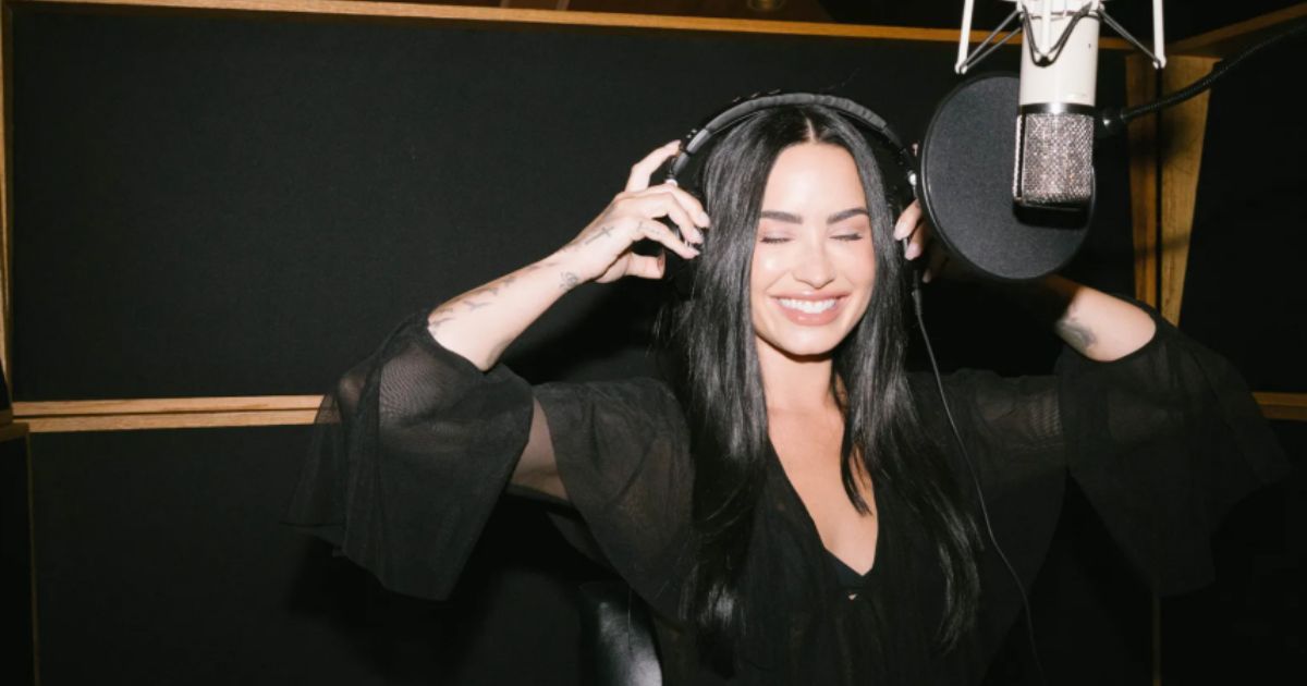 Demi Lovato performing live during 2025 world tour