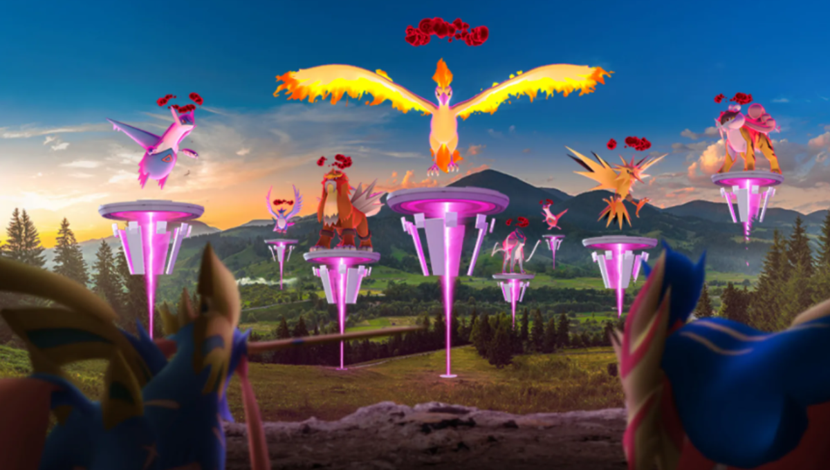 Eternatus artwork with Pokémon GO Max Battle UI