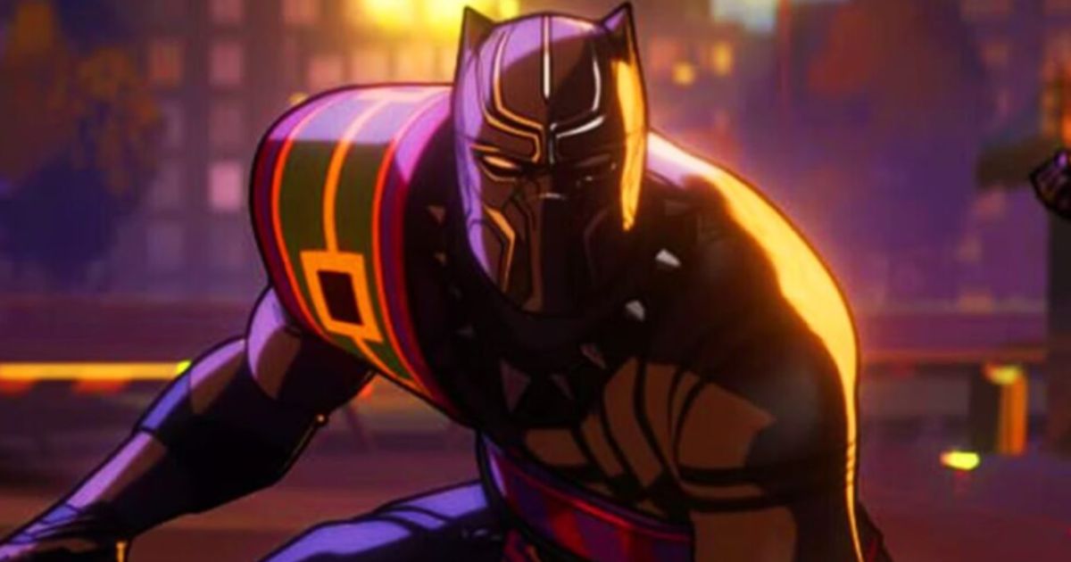 Promotional artwork for Eyes of Wakanda animated series showing Wakandan warriors with ancient armor and vibrant backgrounds