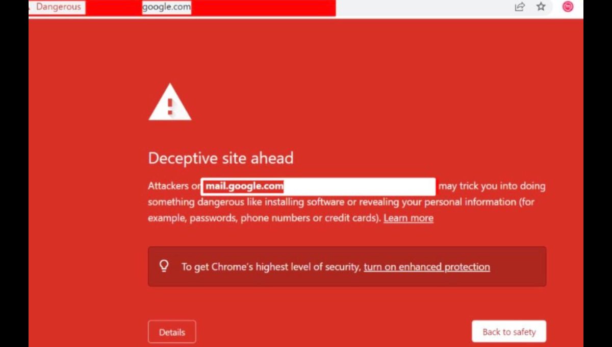 Illustration of a Salesforce dashboard overlaid with a warning icon and a Gmail envelope
