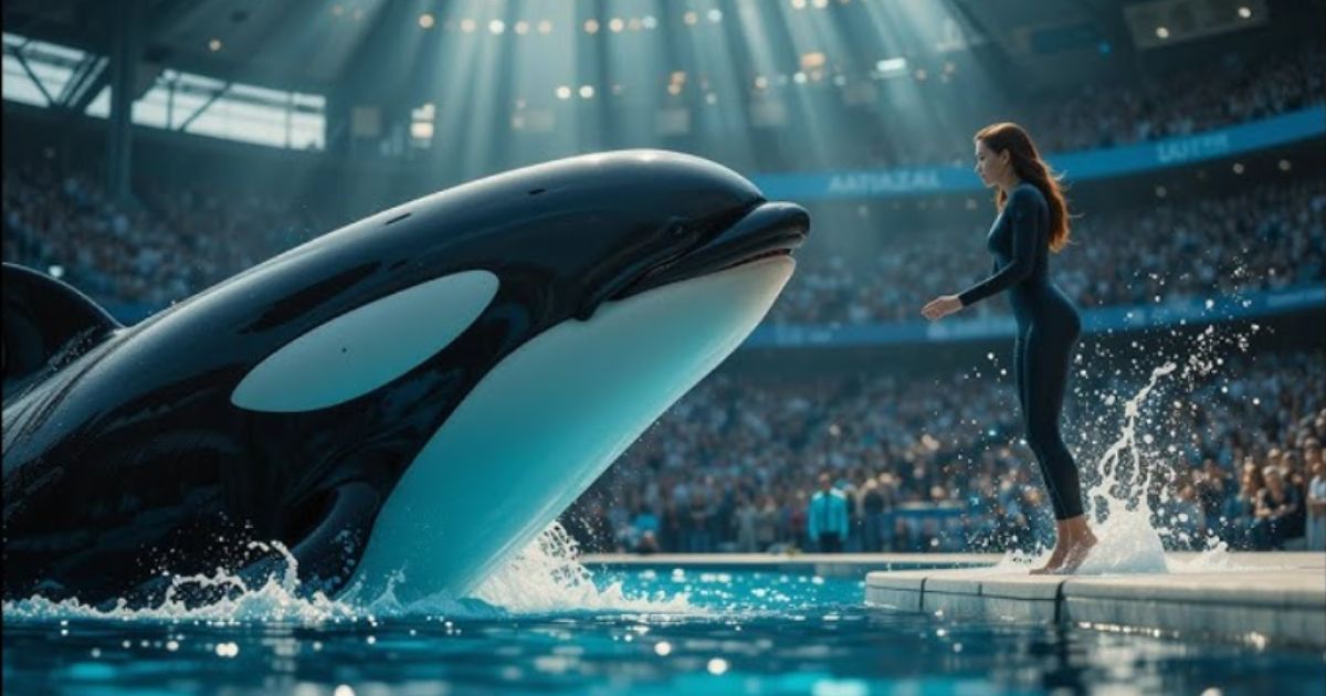 Jessica during an orca encounter in 2025 that went viral