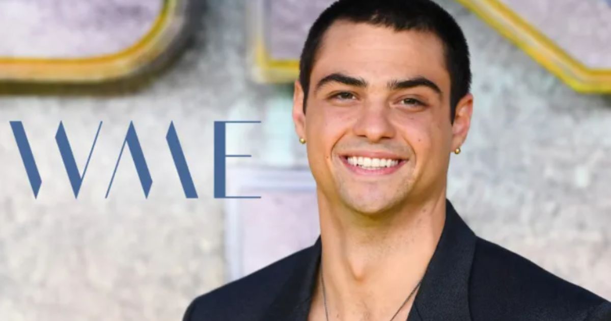 Noah Centineo arriving on the red carpet at the 2025 SAG Awards in a tuxedo