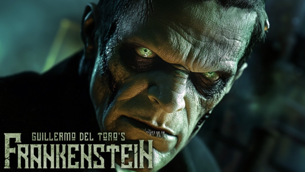 Guillermo del Toro, Oscar Isaac, and Jacob Elordi at the Venice Film Festival photocall for ‘Frankenstein’