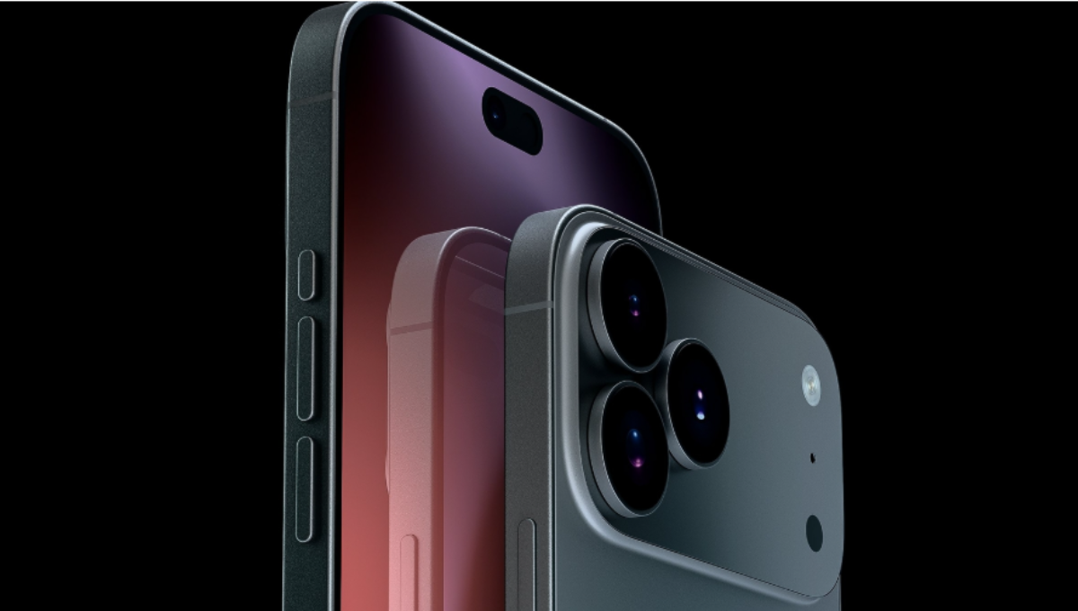 iPhone 17 Pro product shot on a desk beside a calendar marked for September 9, 2025