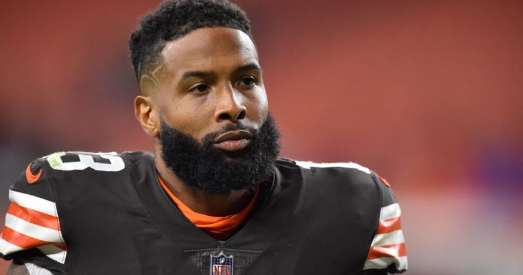 Odell Beckham Jr. during off-season training session wearing casual sportswear, 2025