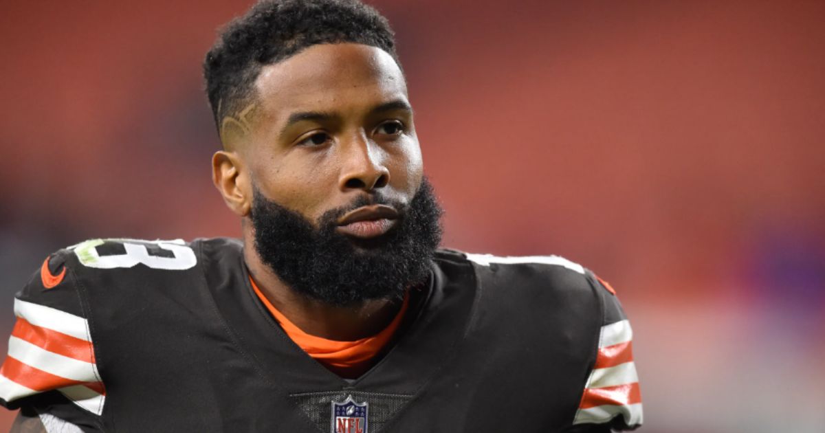 Odell Beckham Jr. during off-season training session wearing casual sportswear, 2025