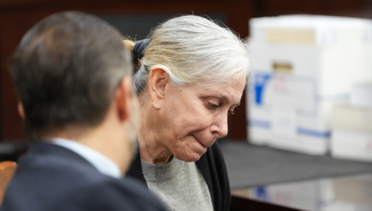 Courtroom sketch of Donna Adelson as the jury reads the verdict in Leon County Circuit Court