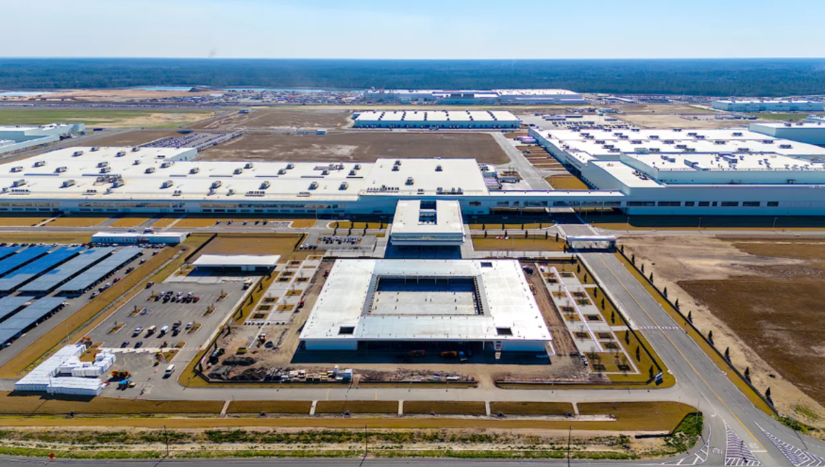 Hyundai plant Georgia EV assembly line at the Metaplant near Savannah
